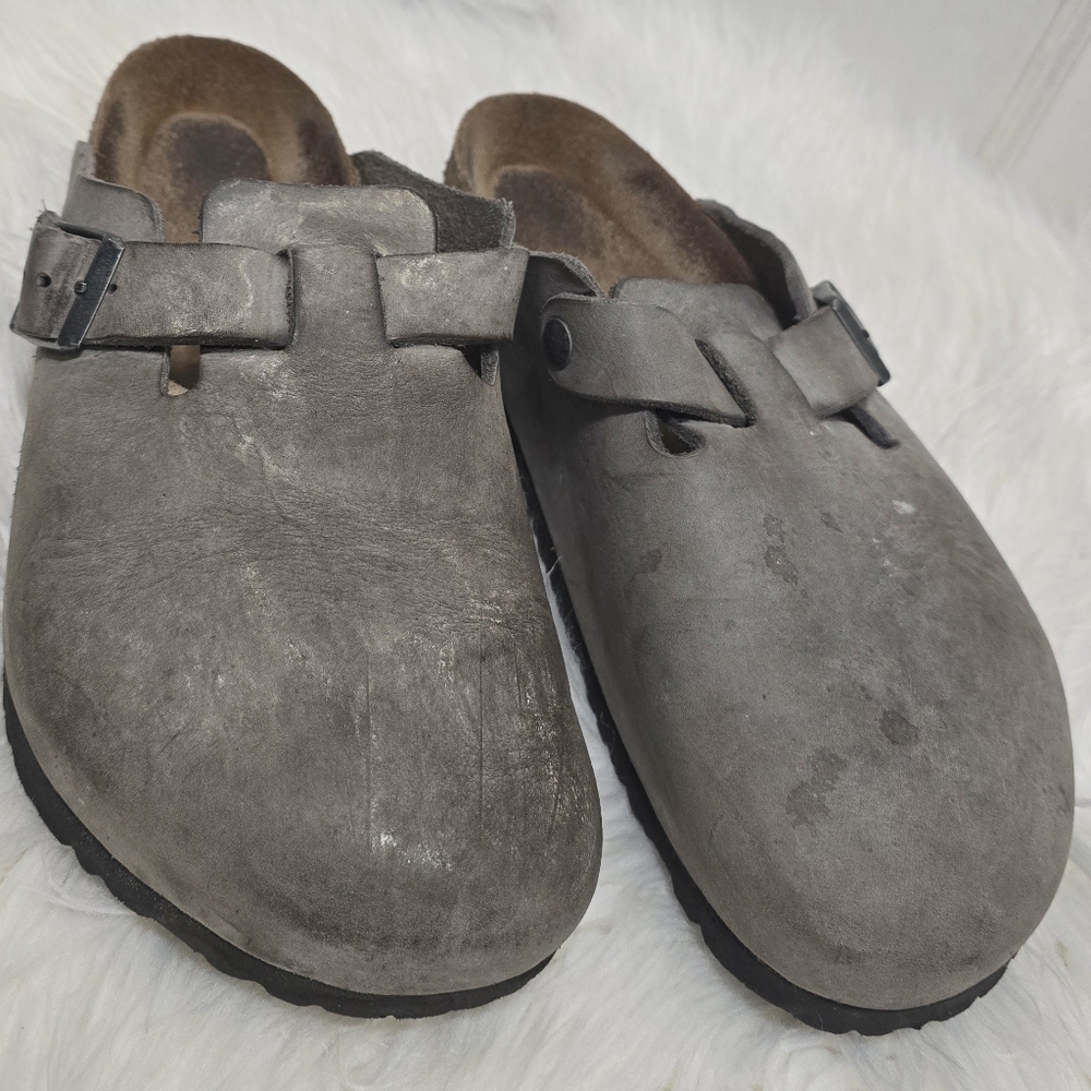 Birkenstock Boston Suede Leather Clogs Men's Size 44 US 10